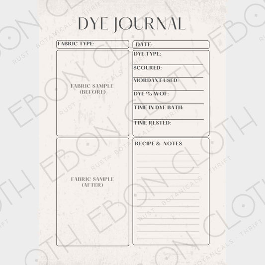 Dyers Sample Journal