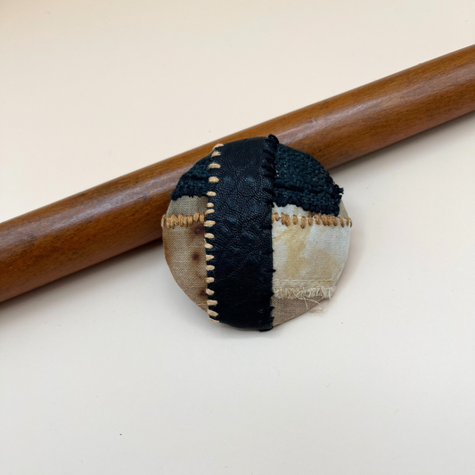 Handcrafted Fibre Art Brooch – Abstract Wearable Art #5 (2.5”)
