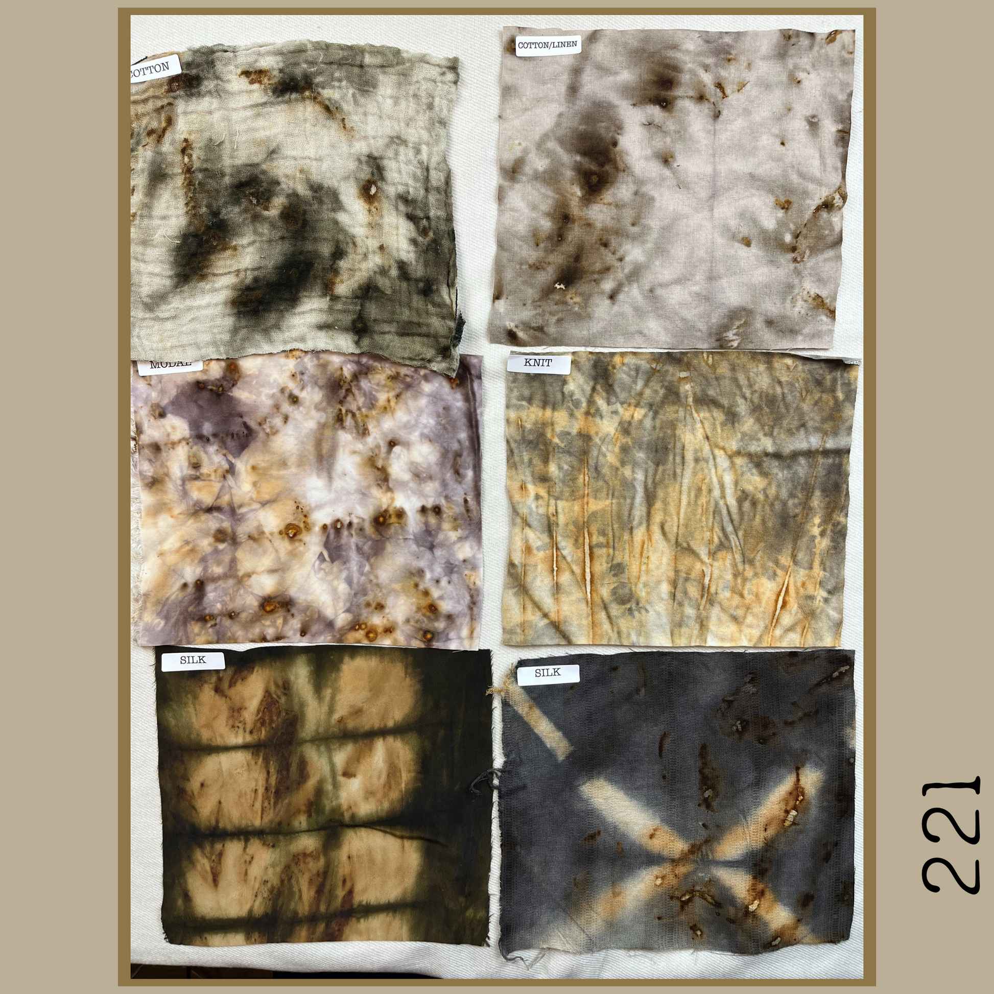 Naturally Dyed Fabric Bundle 